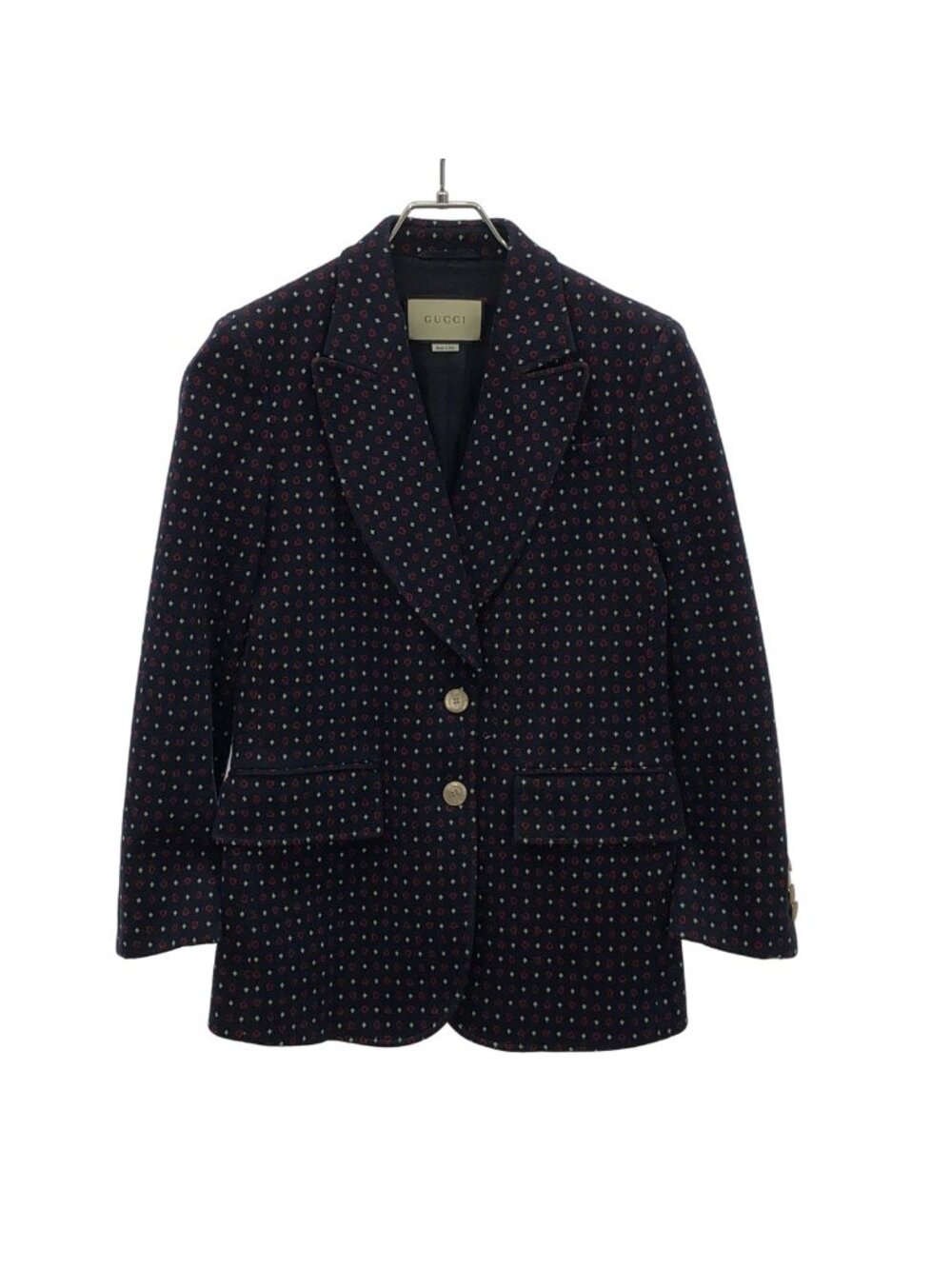 Gucci Heart Tailored Jacket Navy 38